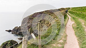 The beautiful green shorelines of Ireland during spring time