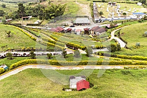 High Views of Lookout of Filandia in Quindio, Colombia. photo
