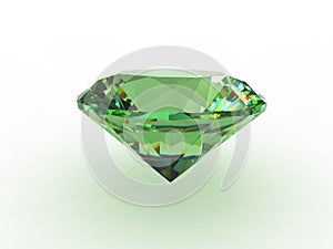 Beautiful green topaz gemstone