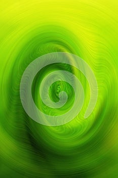 Beautiful green yellow smooth spiral circles background