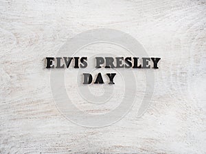 Beautiful greeting card for Elvis Presley Day