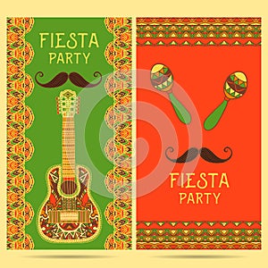 Beautiful greeting card, invitation for fiesta festival. photo