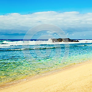 Beautiful Gris-Gris beach.