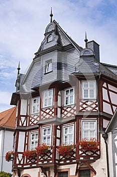 Beautiful half-timbered house in the Odenwald/Germany