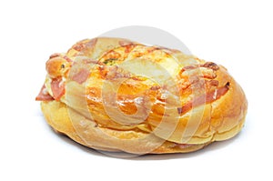 Beautiful ham cheese bun