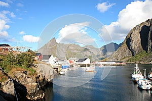 The beautiful Hamnoy's harbour