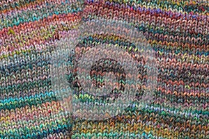 Beautiful handknit knitting samples of socks, made with pure handspun sheep wool yarn from a traditional spinning wheel