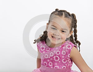 Beautiful, happy, dancing 4 year old