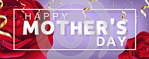 Beautiful Happy Mothers Day Vector Background Illustration