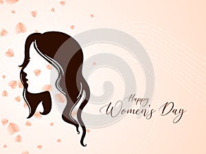 Beautiful Happy Women\'s day 8 march celebration greeting background
