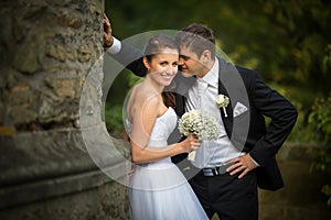 Beautiful, happy, younf wedding couple