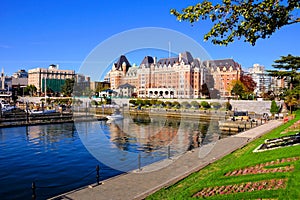 Beautiful harbor of Victoria, Vancouver Island, BC, Canada