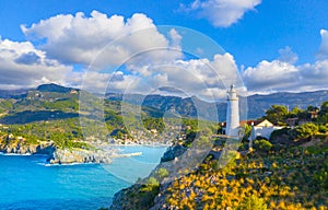 Beautiful harbour of Port de Soller, Majorca, Balearic Islands, Spain