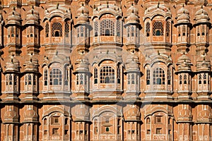 Beautiful Hawa Mahal facade in Jaipur, India