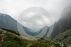 Beautiful High Tatras mountains landscape in Slovakia