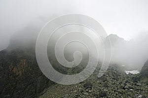 Beautiful High Tatras mountains landscape in Slovakia