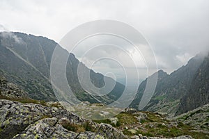 Beautiful High Tatras mountains landscape in Slovakia