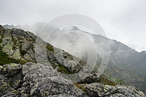 Beautiful High Tatras mountains landscape in Slovakia