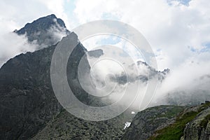 Beautiful High Tatras mountains landscape in Slovakia