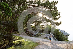 Beautiful Hiker on lycian way