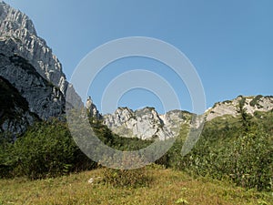 Hiking and climbing in wilder kaiser photo