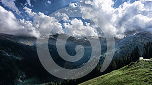 Beautiful hiking pass in the Alps, Austria, Hintertux Glacier photo