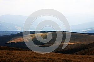 The beautiful hills surrounding Cindrel mountains