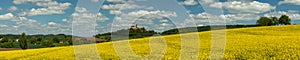 Beautiful hillscape at castle Ronneburg