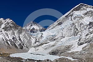 Beautiful Himalaya mountains from EBC trek