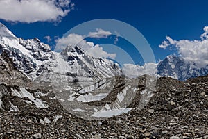 Beautiful Himalaya mountains from EBC trek