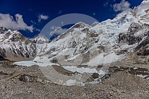 Beautiful Himalaya mountains from EBC trek