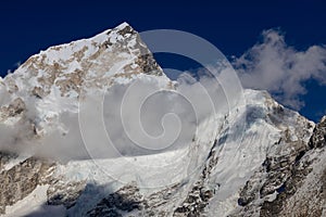 Beautiful Himalaya mountains from EBC trek