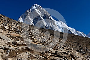 Beautiful Himalaya mountains from EBC trek