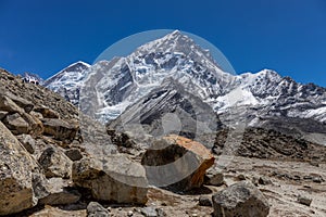 Beautiful Himalaya mountains from EBC trek