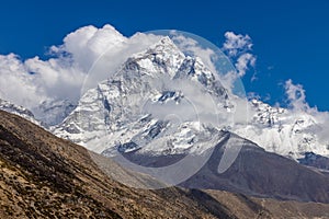 Beautiful Himalaya mountains from EBC trek