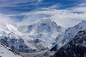 Beautiful Himalaya mountains from EBC trek