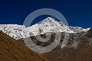 Beautiful Himalaya mountains from EBC trek