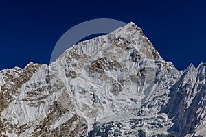 Beautiful Himalaya mountains from EBC trek