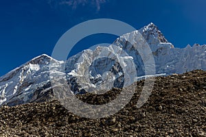 Beautiful Himalaya mountains from EBC trek