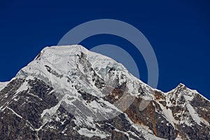 Beautiful Himalaya mountains from EBC trek