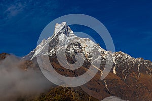 Beautiful Himalaya mountains from EBC trek