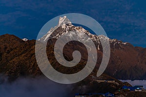 Beautiful Himalaya mountains from EBC trek