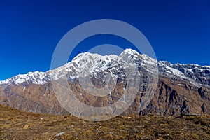 Beautiful Himalaya mountains from EBC trek