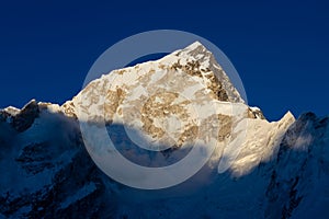 Beautiful Himalaya mountains from EBC trek