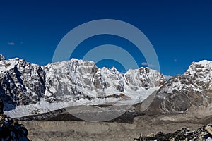 Beautiful Himalaya mountains from EBC trek