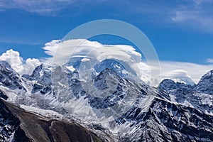 Beautiful Himalaya mountains from EBC trek