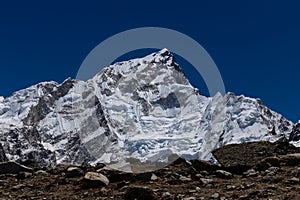 Beautiful Himalaya mountains from EBC trek