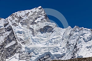 Beautiful Himalaya mountains from EBC trek