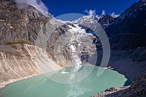 Beautiful Himalaya mountains from EBC trek