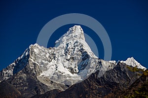 Beautiful Himalaya mountains from EBC trek